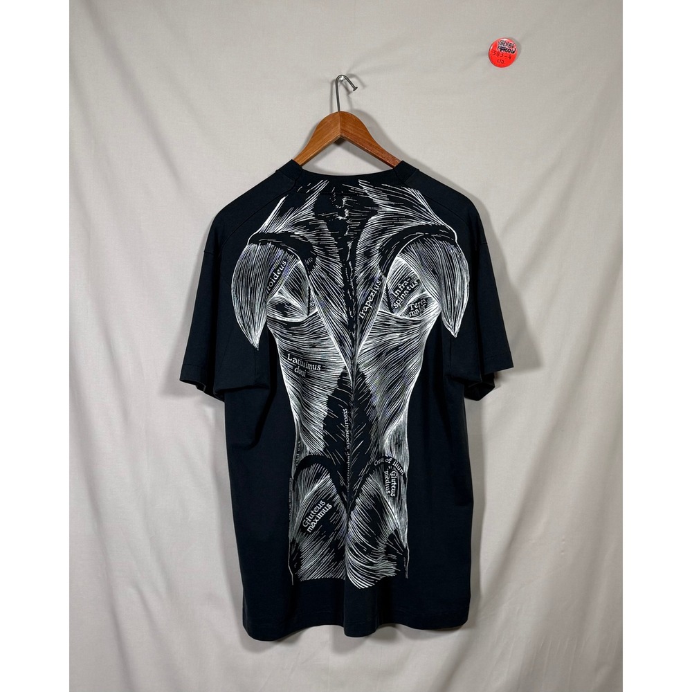 Vintage Screen Stars Best Human Anatomy Muscle Graphic T-Shirt Black XL USA Made - Picture 2 of 3